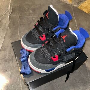 Jordan Kids Black and Red Sneakers